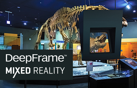 DeepFrame™ – Das unglaubliche Mixed Reality Display von Realfiction kombiniert virtuelle Inhalte mit der realen Umgebung.
